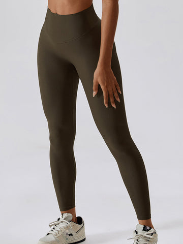 Gerippte Scrunch-Yoga-Leggings 