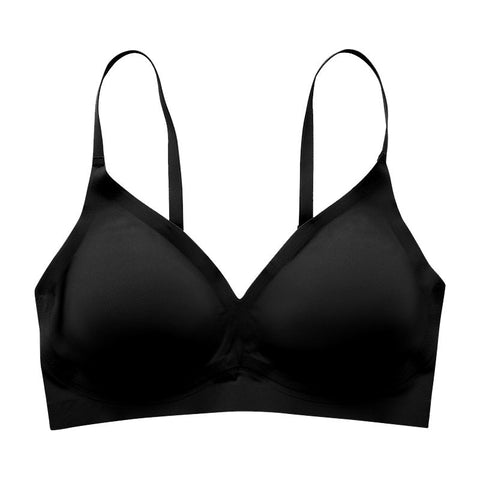 Solid Triangle Seamless Wireless Bra