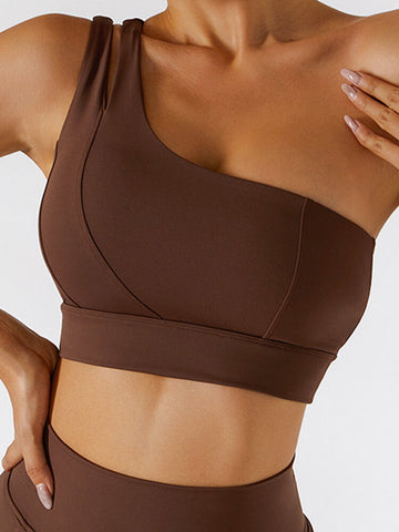 Empowered One Shoulder Sports Bra