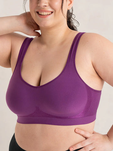 Daily Comfort Wireless Shaper Bra Purple