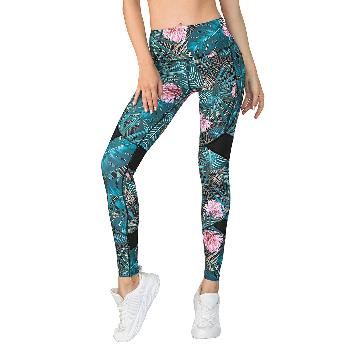 Ropa de gimnasia Pantalones de yoga Leggings verdes