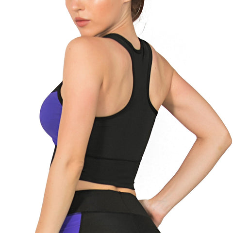 Purple Workout Tops Yoga Bra for Women