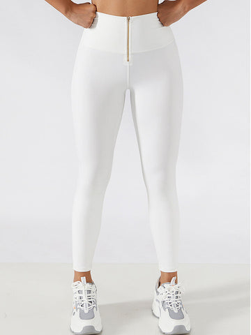 Empowered Zip Front High Waist Leggings