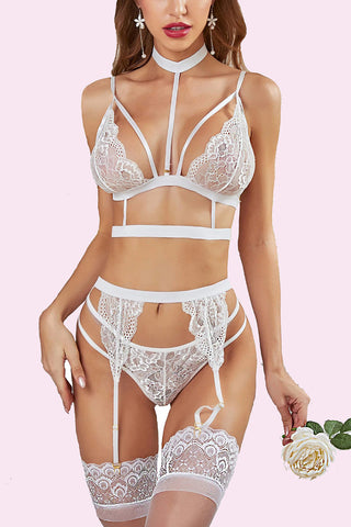 Avidlove Lace Garter Lingerie Set (No Stockings)