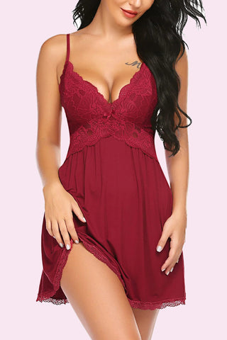 Avidlove Babydoll-Nachthemd aus Spitze 