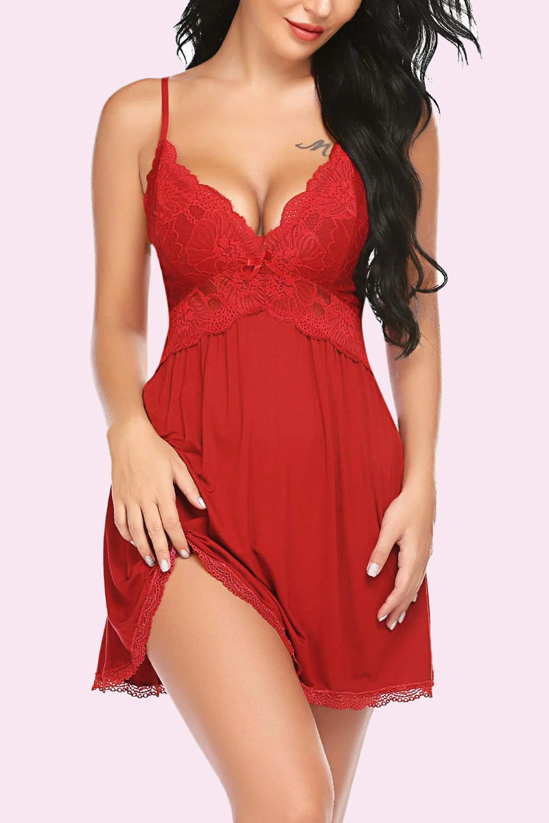 Vestido de dormir de encaje Babydoll de Avidlove 