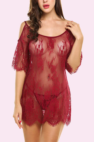 Avidlove Chemises Lace Smock Lingerie