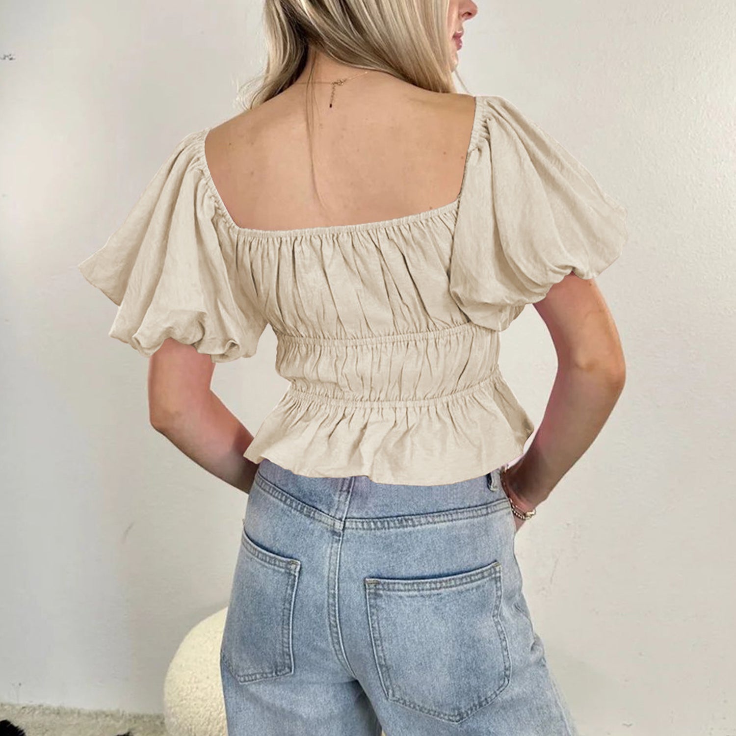 Off Shoulder Short Sleeve Top