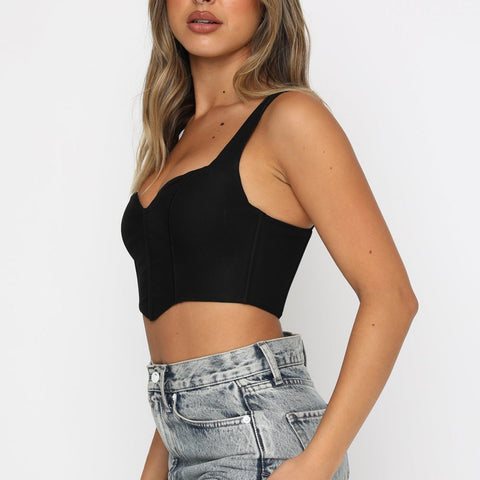 Mesh Corset Cami Top
