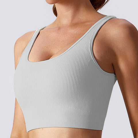 Seamless Lace-up Workout Tank Top