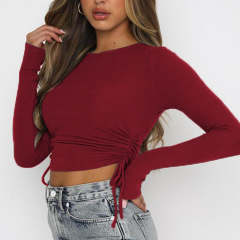 Long Sleeve Ruched Top