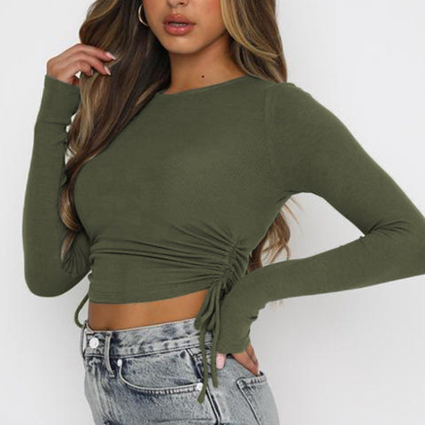 Long Sleeve Ruched Top