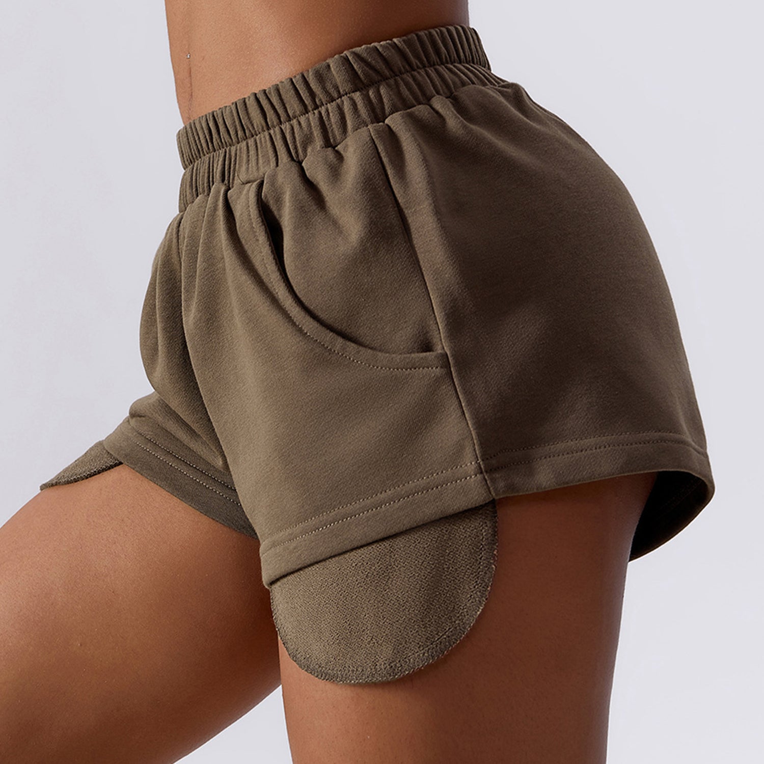 Inside Drawstring Pocket Run Shorts