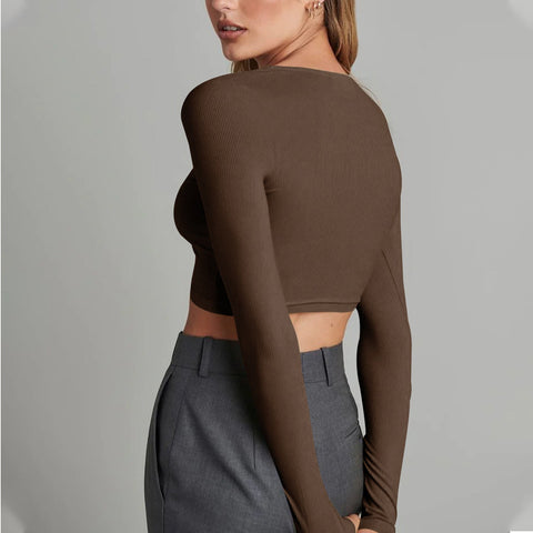 Long Sleeve Knit Top