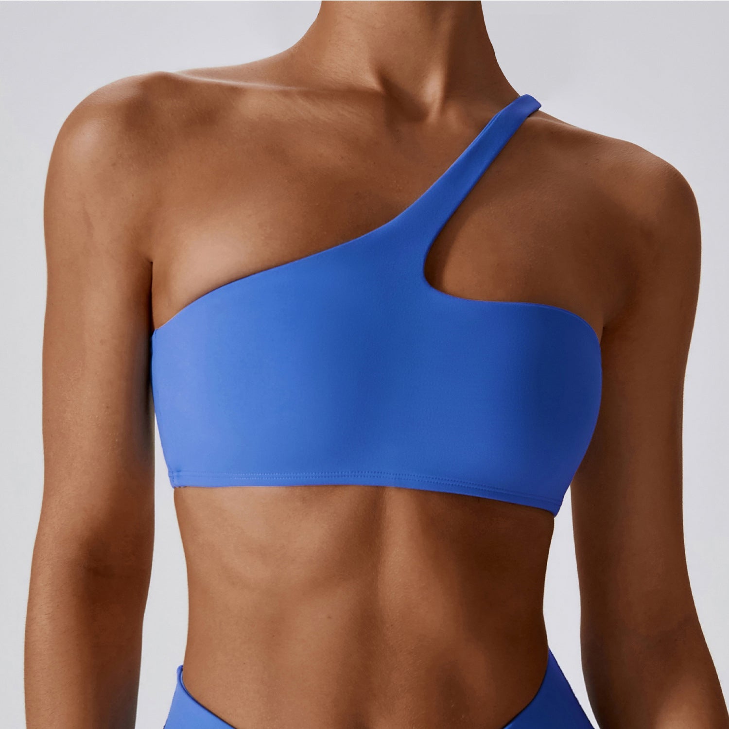 Irregular One Shoulder Workout Bra