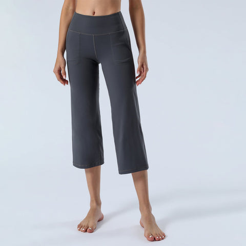 Yogahose mit weitem Bein