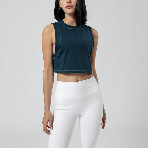 Loose Cropped Tank Top - Hughey