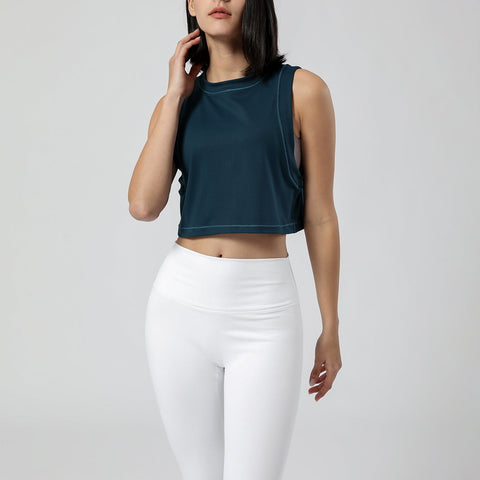 Loose Cropped Tank Top - Hughey