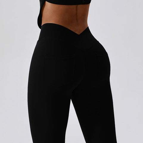 V Cross Pockets Leggings