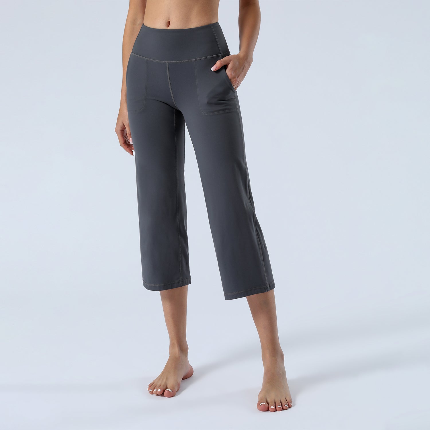 Yogahose mit weitem Bein