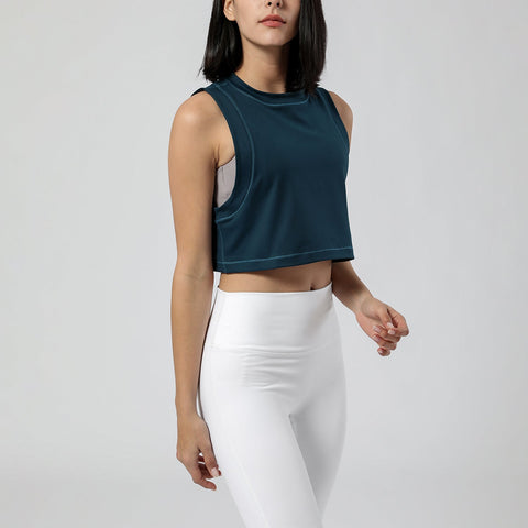 Loose Cropped Tank Top - Hughey