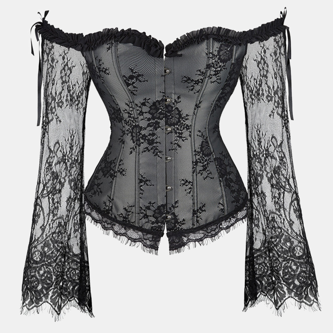 Gothic Mesh Korsett Top