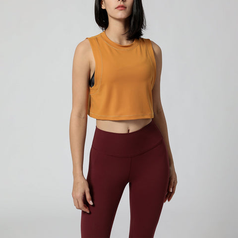 Loose Cropped Tank Top - Hughey