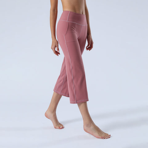 Yogahose mit weitem Bein