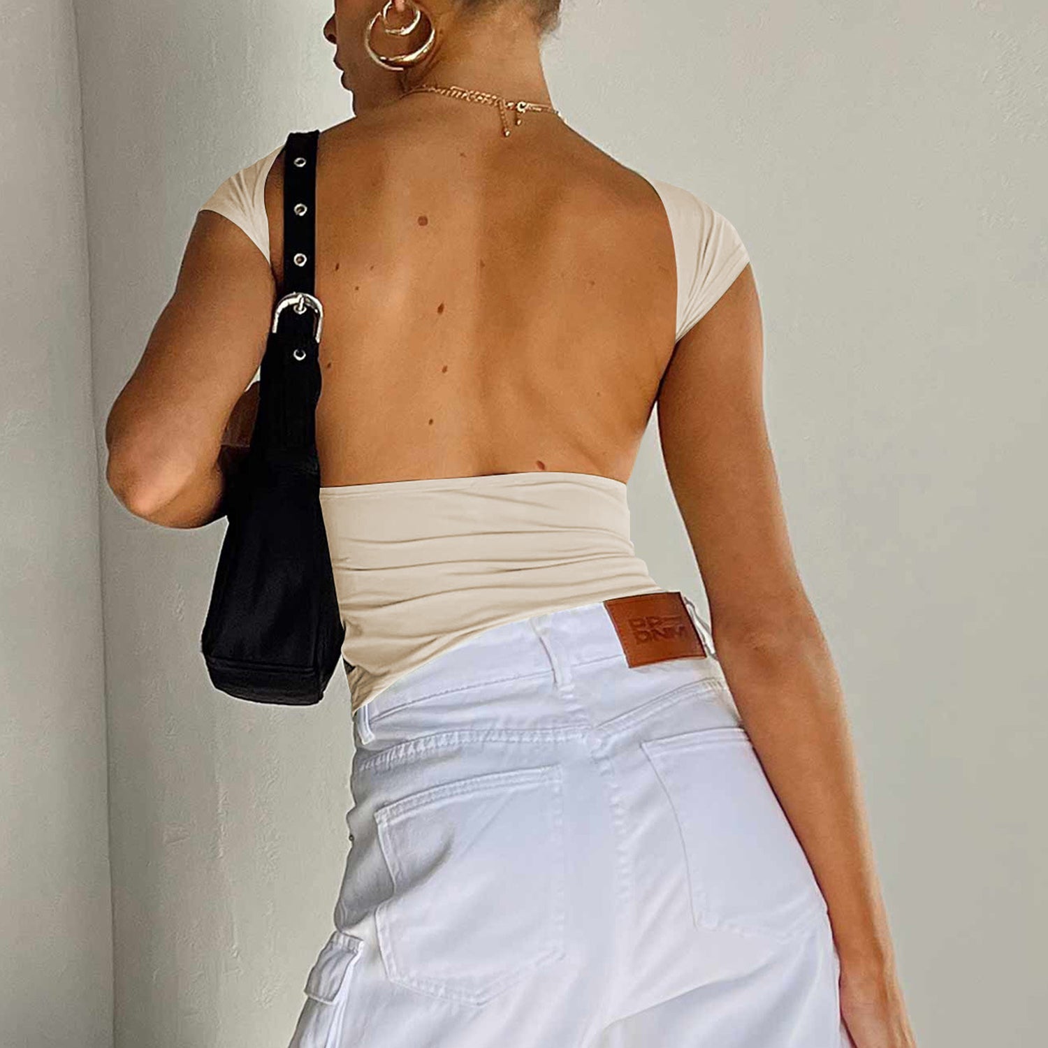 Open Back Crop Top