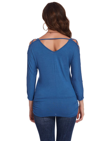 Cold Shoulder Tunic Tops