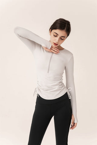 Drawstring Sports Top