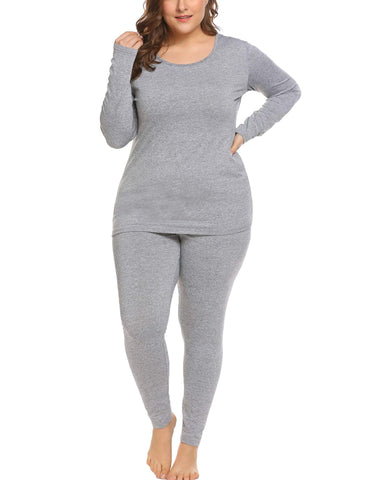 Plus Size Thermal Long Johns Sets