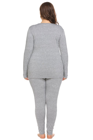 Plus Size Thermal Long Johns Sets