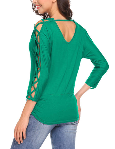 Cold Shoulder Tunic Tops