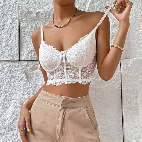 Lace Crop Cami Top