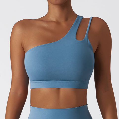 Air Cloud Cutout One-Shoulder-Sport-BH