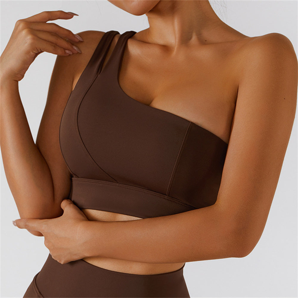 One Shoulder Sports Bra