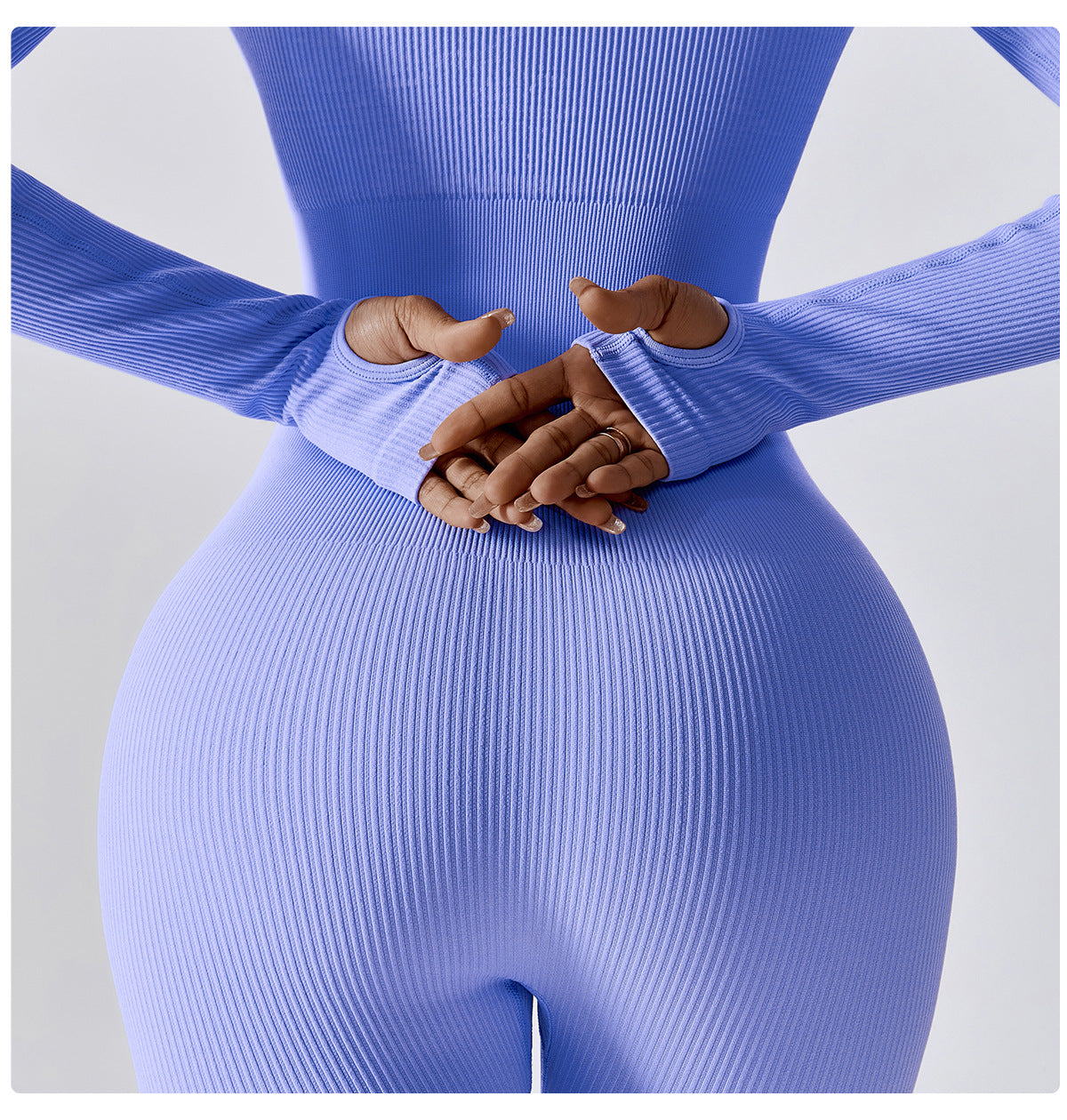 Seamless Long Sleeve Yoga Jumpsuit