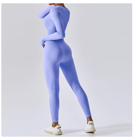 Seamless Long Sleeve Yoga Jumpsuit