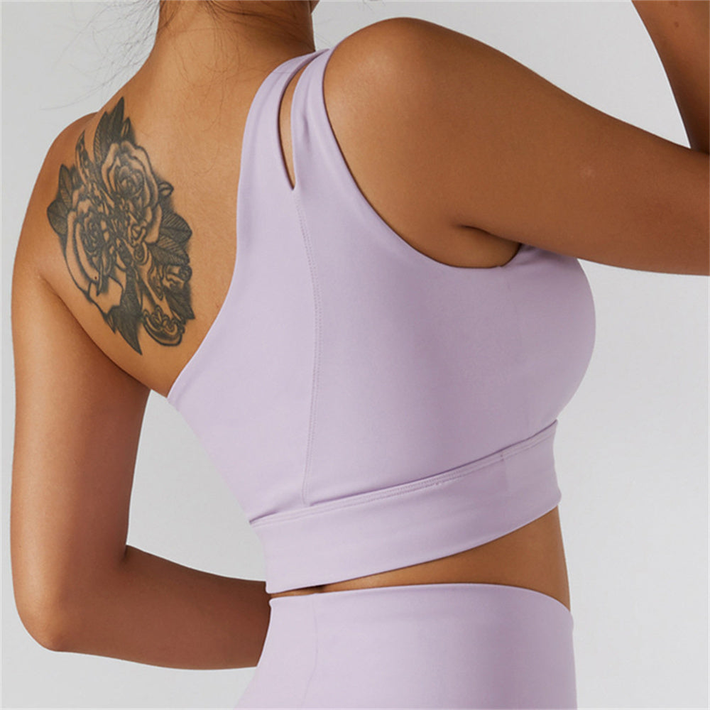 One Shoulder Sports Bra