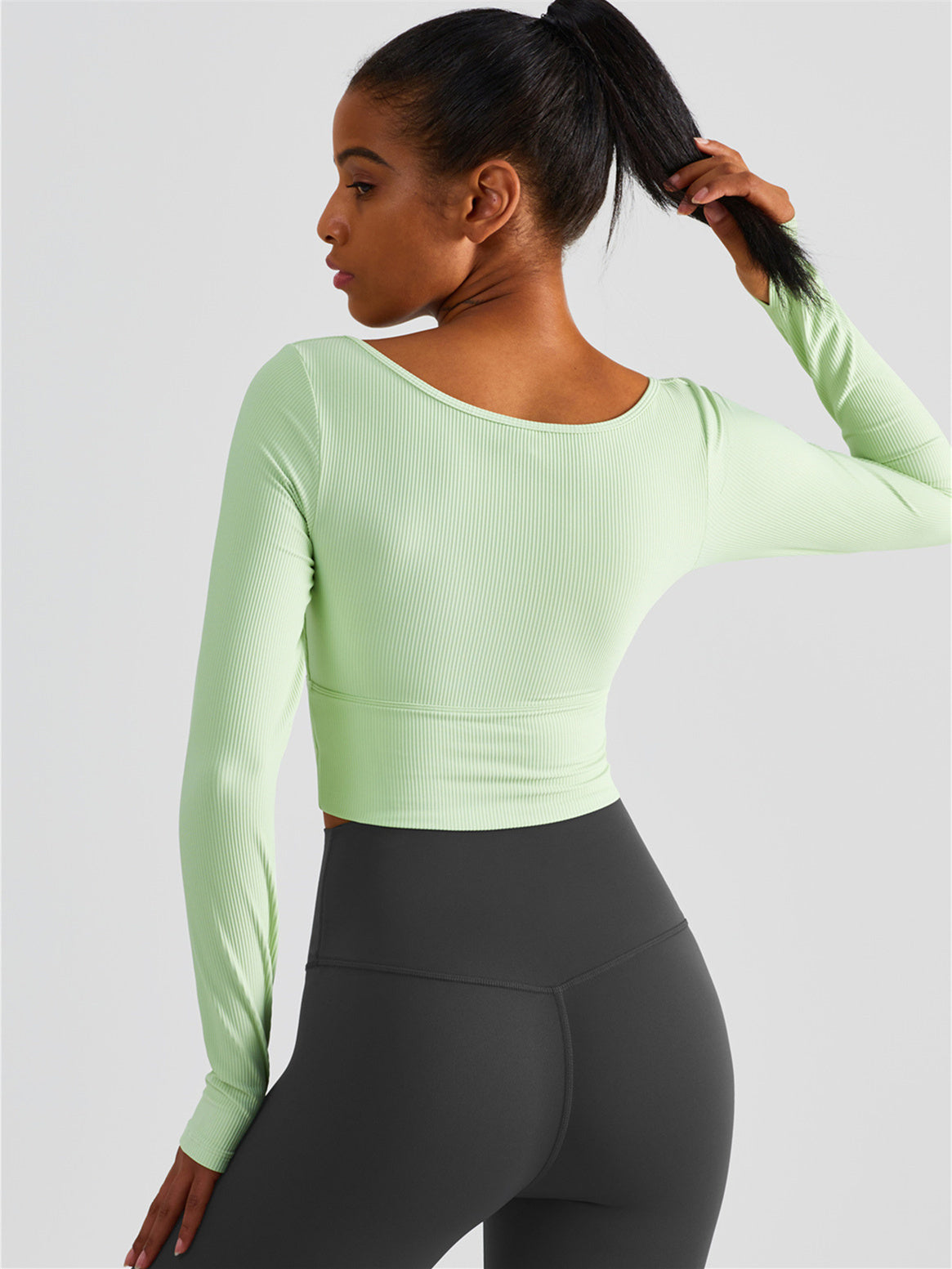 Long Sleeve Thumb Hole Yoga Top