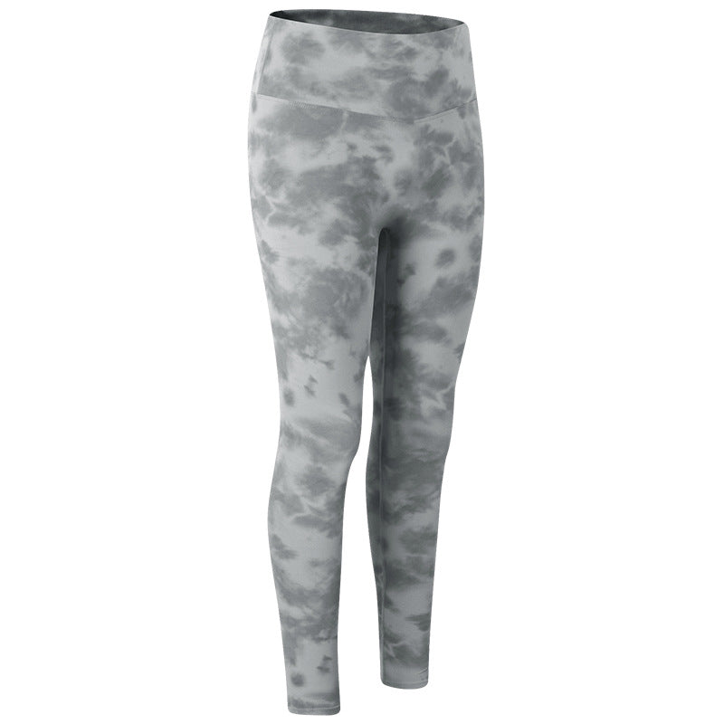 Leggings de yoga con efecto tie dye