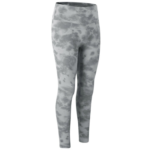 Yoga-Leggings mit Batikmuster