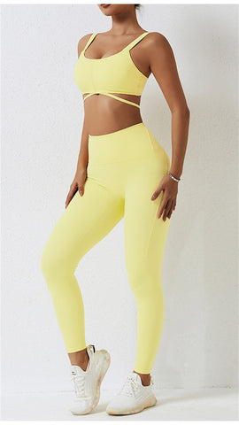 Conjunto de sujetador y leggings deportivos - Devera