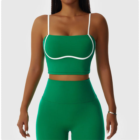 Contrast Trim Sports Bra