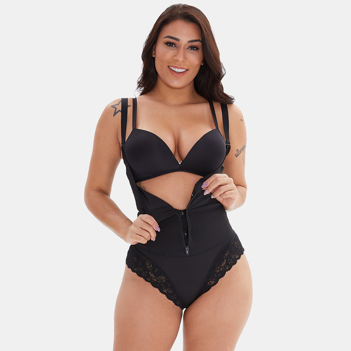 Lace Open Bust Shapewear