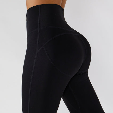 Empowered Leggings mit Reißverschluss vorne und hoher Taille