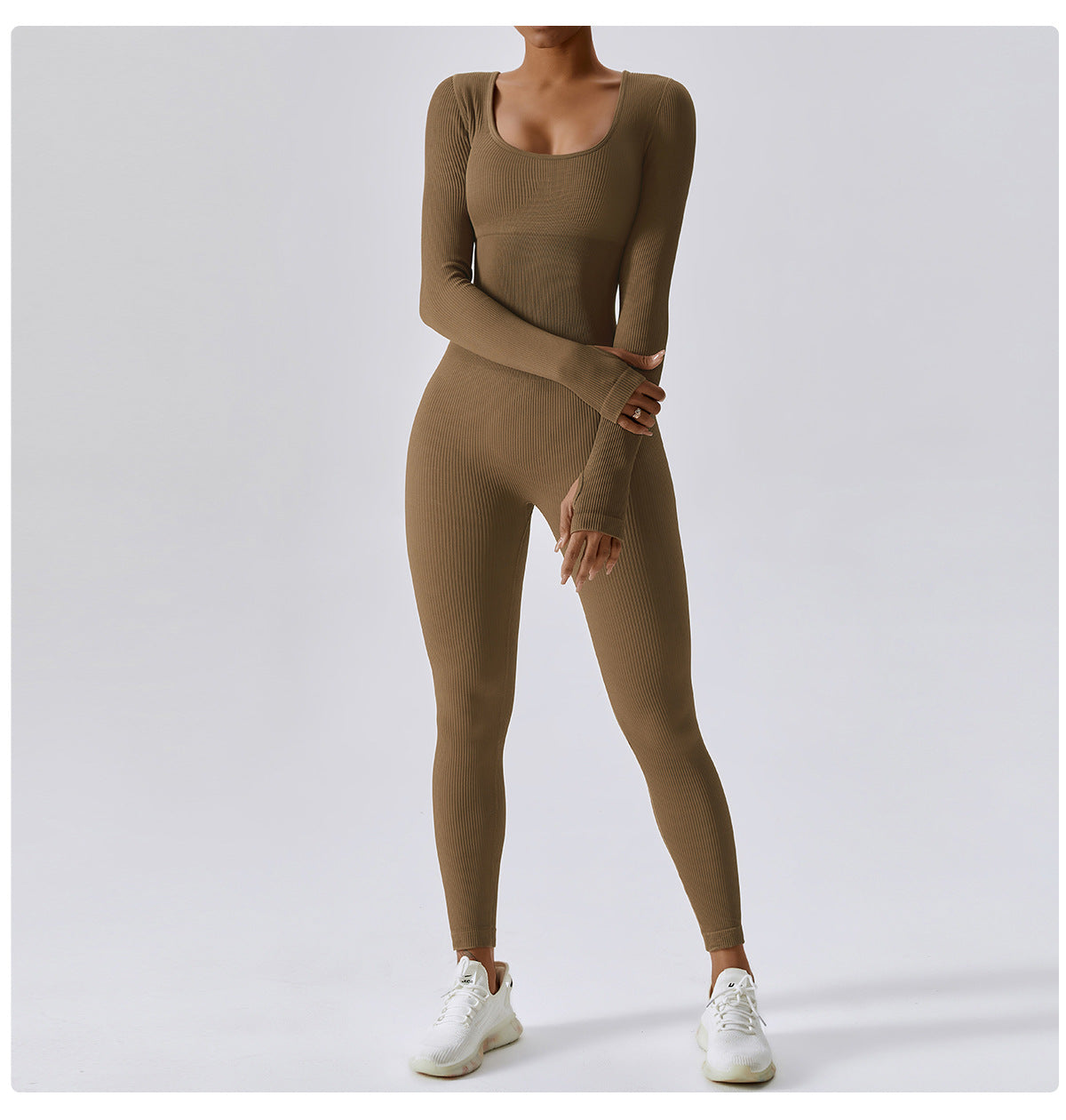 Seamless Long Sleeve Yoga Jumpsuit