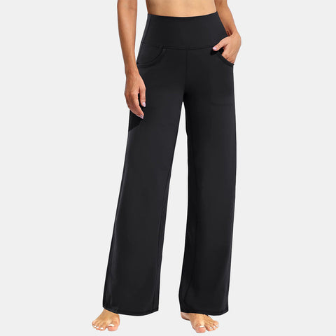 Wide Leg Yoga Pants with Pockets