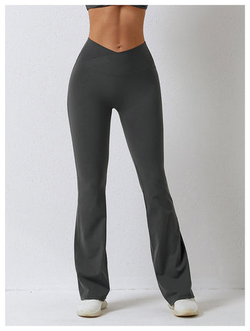 High-Waisted Crossover Yoga Pants